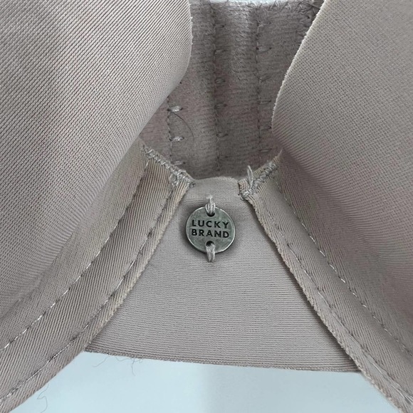 Lucky Brand Cream Light Padded T Shirt Bra Wired Adjustable Straps Women's 34C - Picture 4 of 6